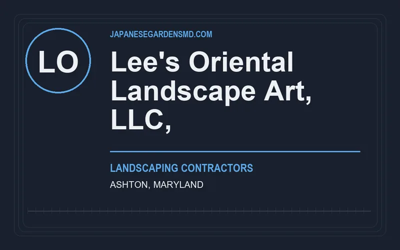 Lee's Oriental Landscape Art, LLC, in Ashton, Maryland