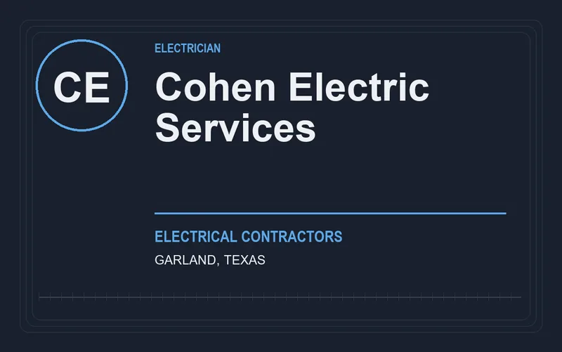 Cohen Electric Services in Garland, Texas