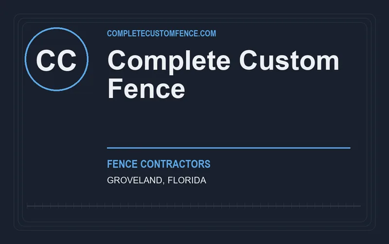 Complete Custom Fence in Groveland, Florida