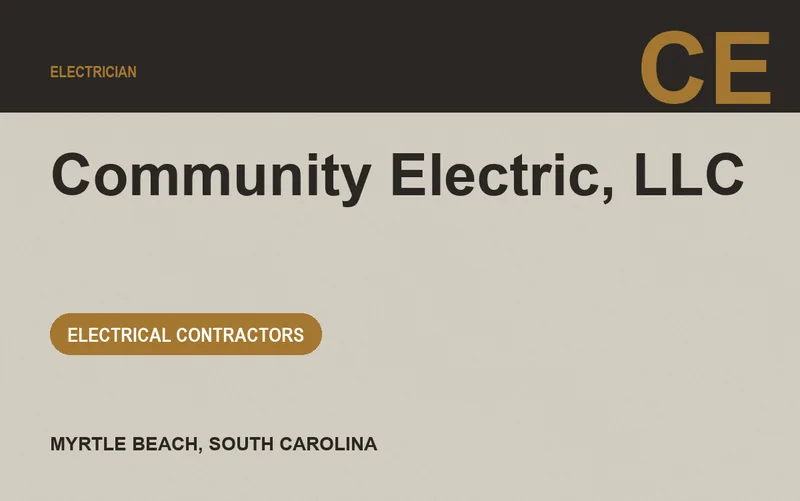 Community Electric, LLC in Myrtle Beach, South Carolina