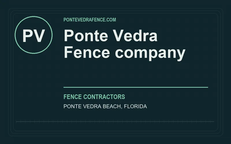 Ponte Vedra Fence company in Ponte Vedra Beach, Florida