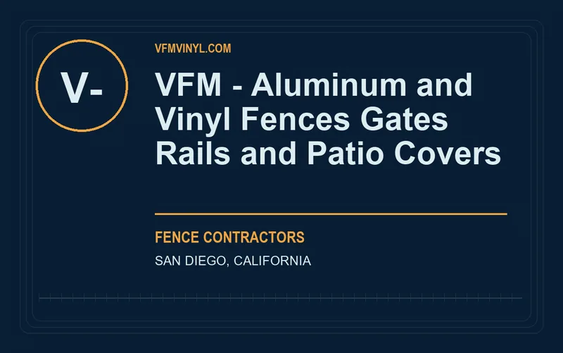 VFM - Aluminum and Vinyl Fences Gates Rails and Patio Covers in San Diego, California