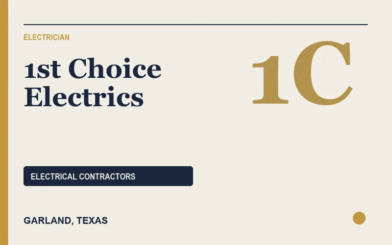 1st Choice Electrics in Garland, Texas