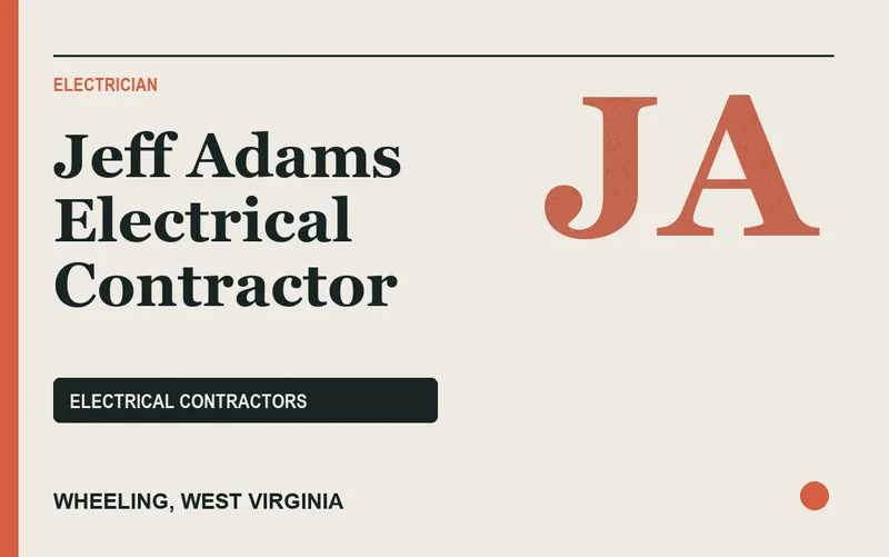 Jeff Adams Electrical Contractor in Wheeling, West Virginia