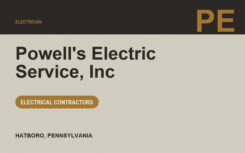 Powell's Electric Service, Inc in Hatboro, Pennsylvania