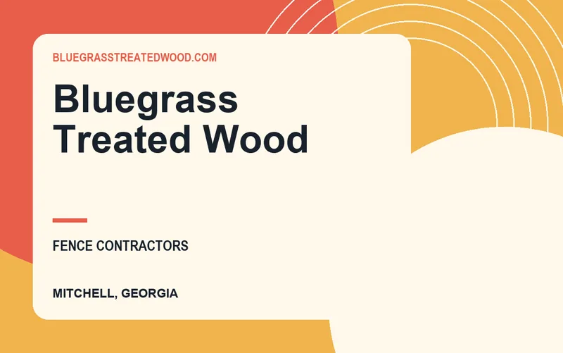 Bluegrass Treated Wood in Mitchell, Georgia