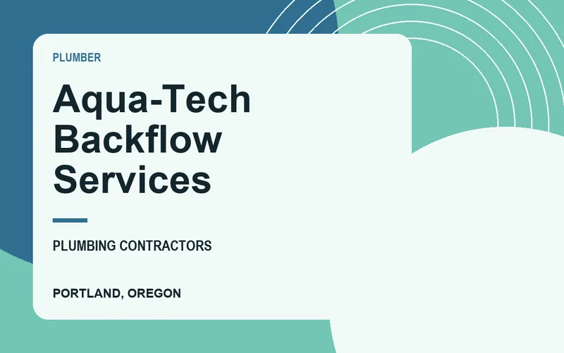 Aqua-Tech Backflow Services in Portland, Oregon