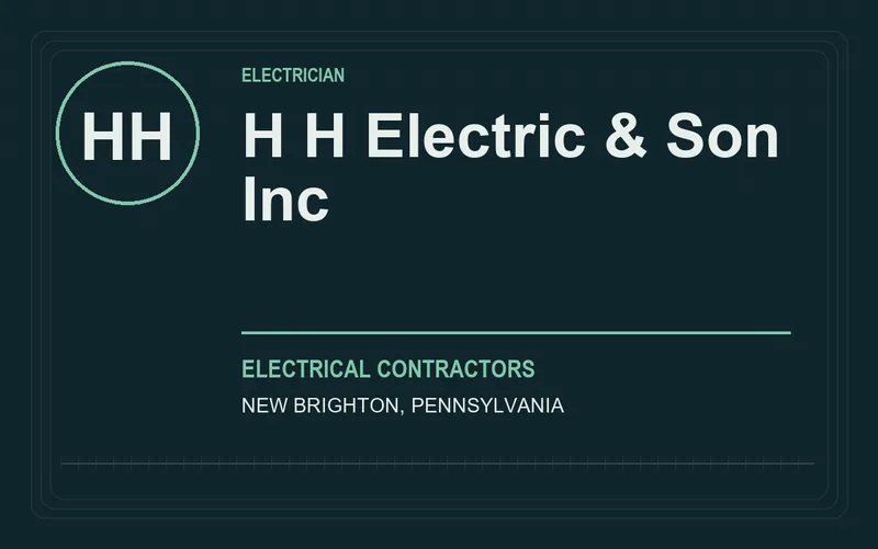 H H Electric & Son Inc in New Brighton, Pennsylvania