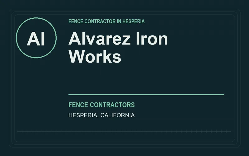 Alvarez Iron Works in Hesperia, California