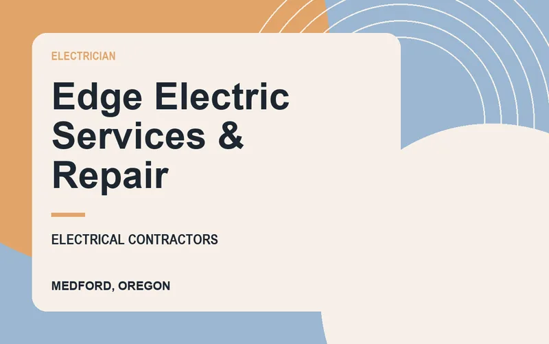 Edge Electric Services & Repair in Medford, Oregon
