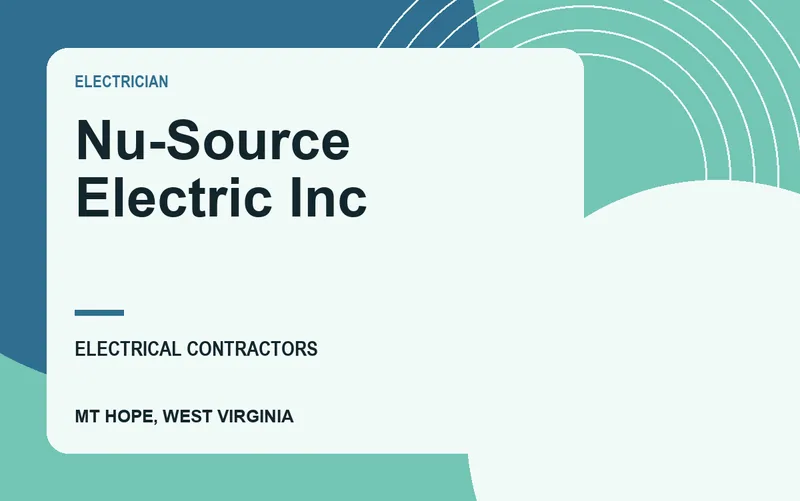 Nu-Source Electric Inc in Mt Hope, West Virginia