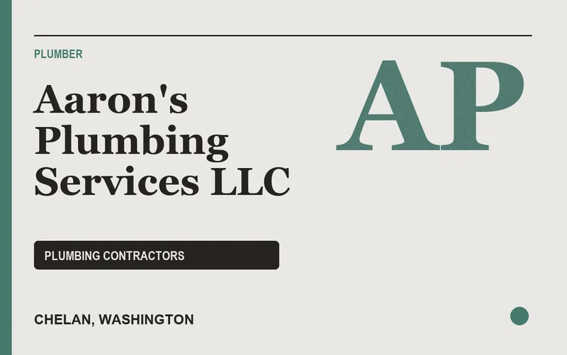 Aaron's Plumbing Services LLC in Chelan, Washington