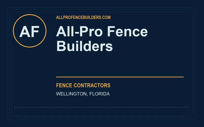 All-Pro Fence Builders in Wellington, Florida