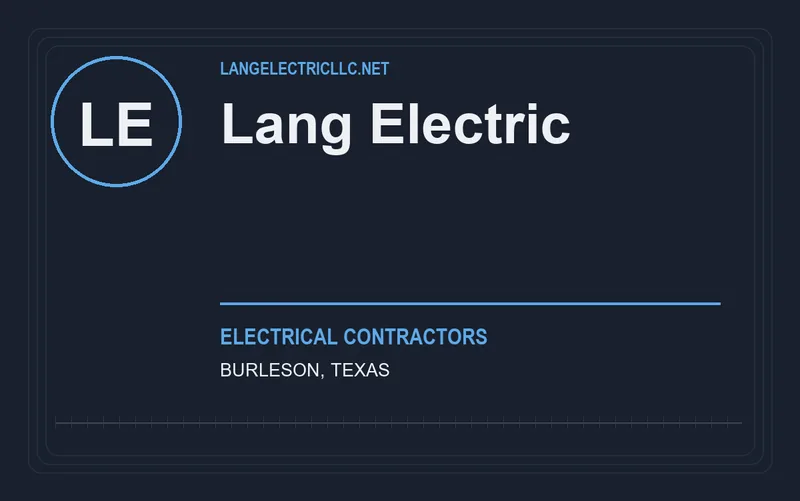 Lang Electric in Burleson, Texas