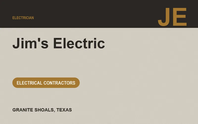 Jim's Electric in Granite Shoals, Texas