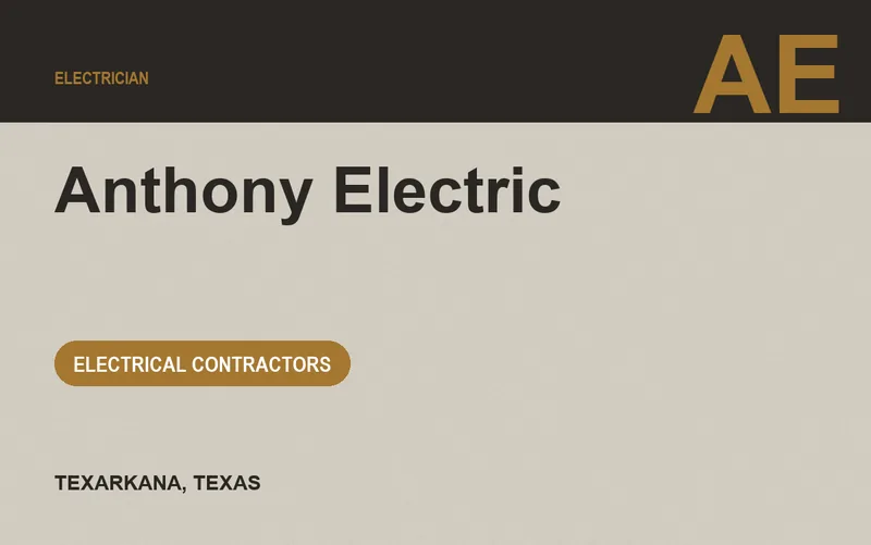 Anthony Electric in Texarkana, Texas