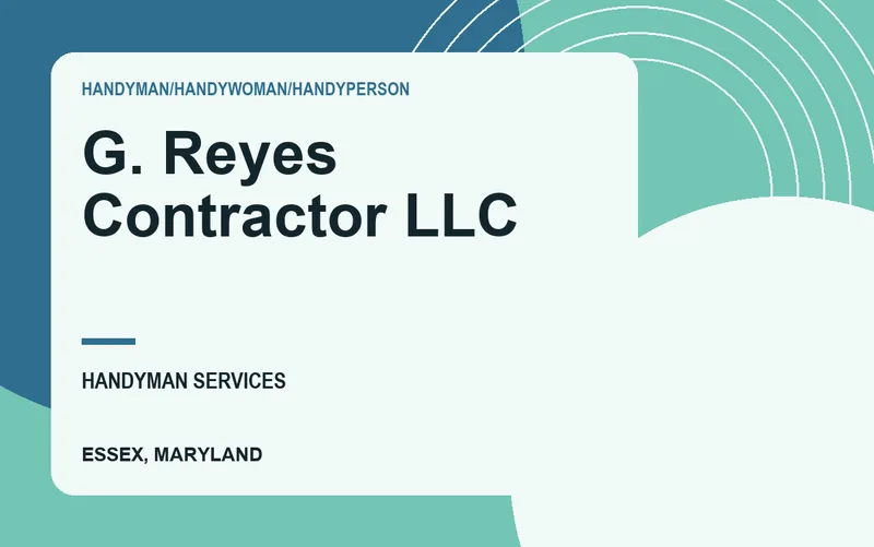 G. REYES CONTRACTOR LLC in Essex, Maryland