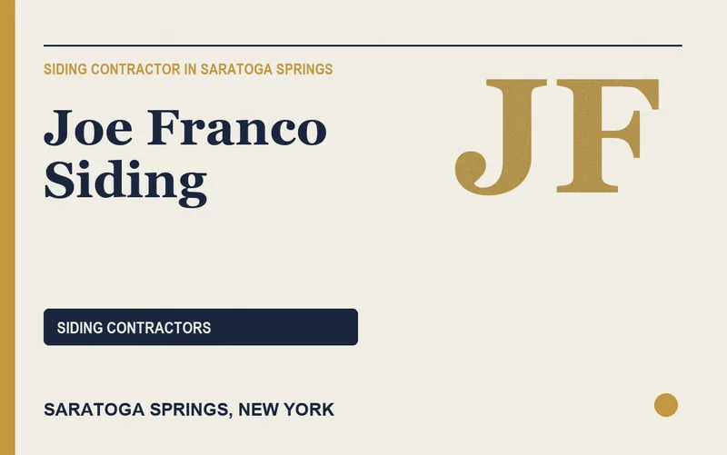 Joe Franco Siding in Saratoga Springs, New York