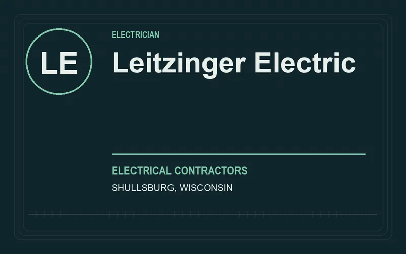 Leitzinger Electric in Shullsburg, Wisconsin