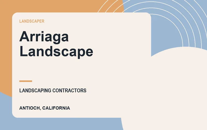 Arriaga Landscape in Antioch, California
