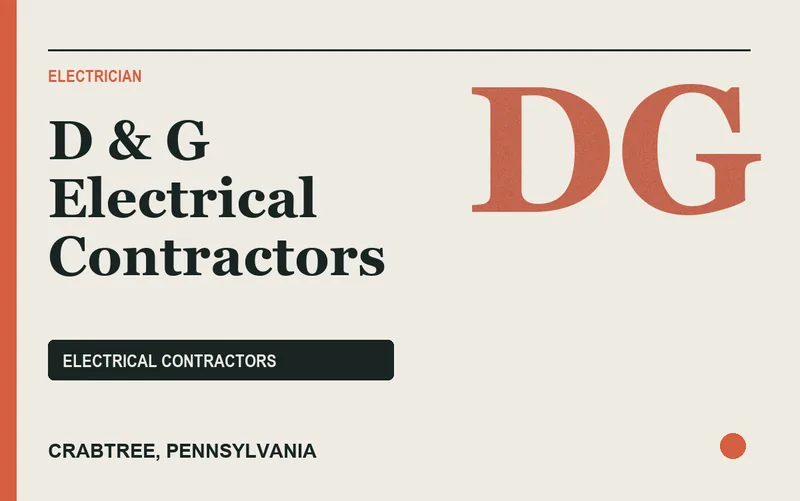 D & G Electrical Contractors in Crabtree, Pennsylvania