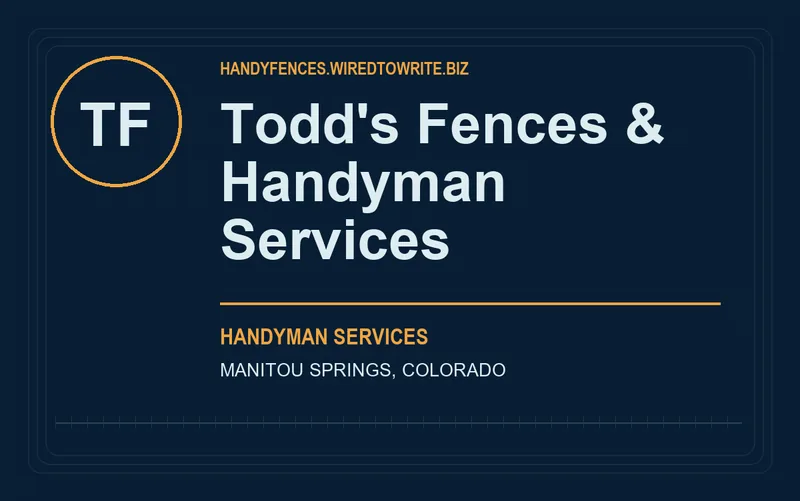 Todd's Fences & Handyman Services in Manitou Springs, Colorado