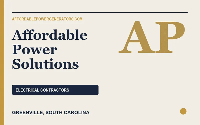 Affordable Power Solutions in Greenville, South Carolina