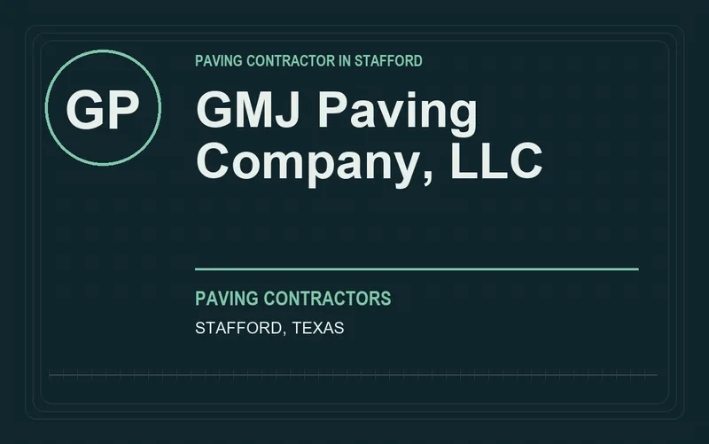 GMJ Paving Company, LLC in Stafford, Texas