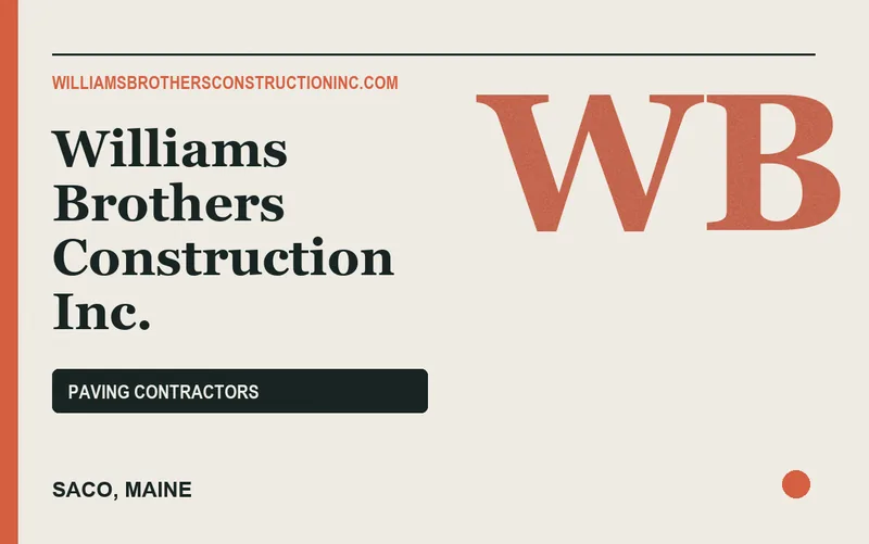Williams Brothers Construction Inc. in Saco, Maine