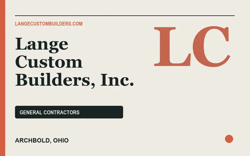 Lange Custom Builders, Inc. in Archbold, Ohio