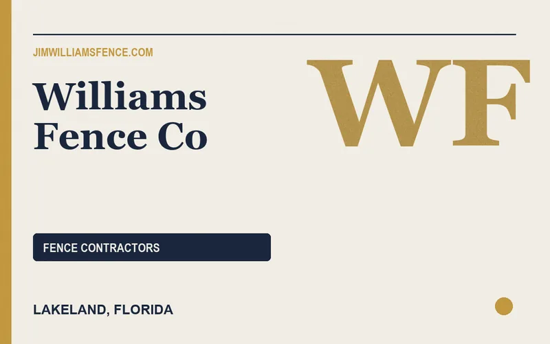Williams Fence Co in Lakeland, Florida