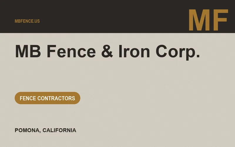 MB Fence & Iron Corp. in Pomona, California