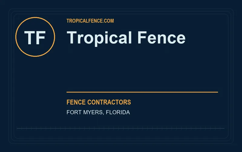 Tropical Fence in Fort Myers, Florida