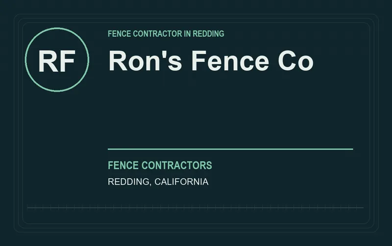 Ron's Fence Co in Redding, California