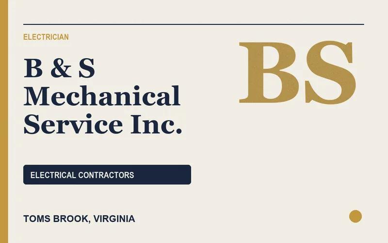 B & S Mechanical Service Inc. in Toms Brook, Virginia