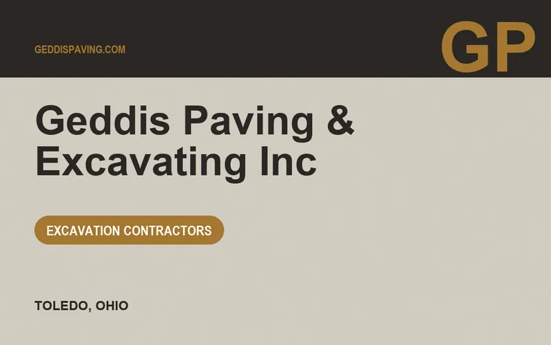 Geddis Paving & Excavating Inc in Toledo, Ohio