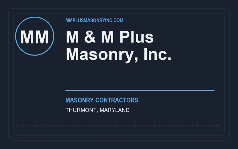M & M Plus Masonry, Inc. in Thurmont, Maryland