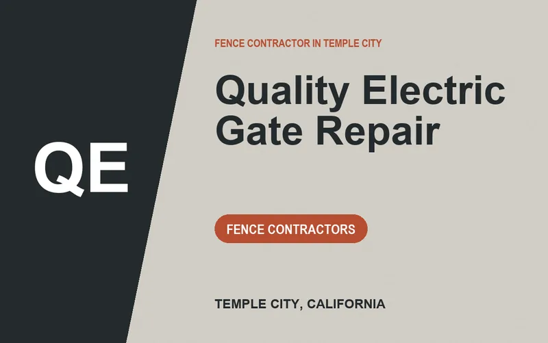 Quality Electric Gate Repair in Temple City, California