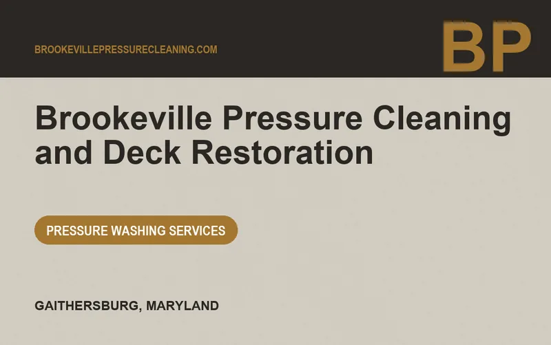 Brookeville Pressure Cleaning and Deck Restoration in Gaithersburg, Maryland