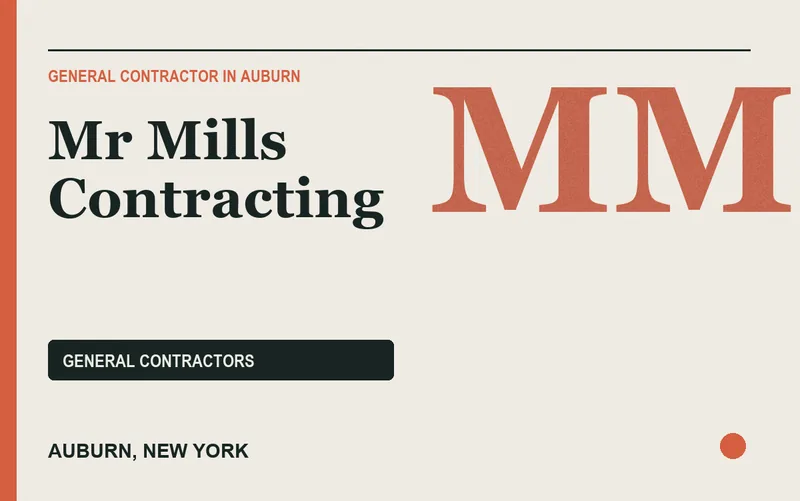 Mr Mills Contracting in Auburn, New York