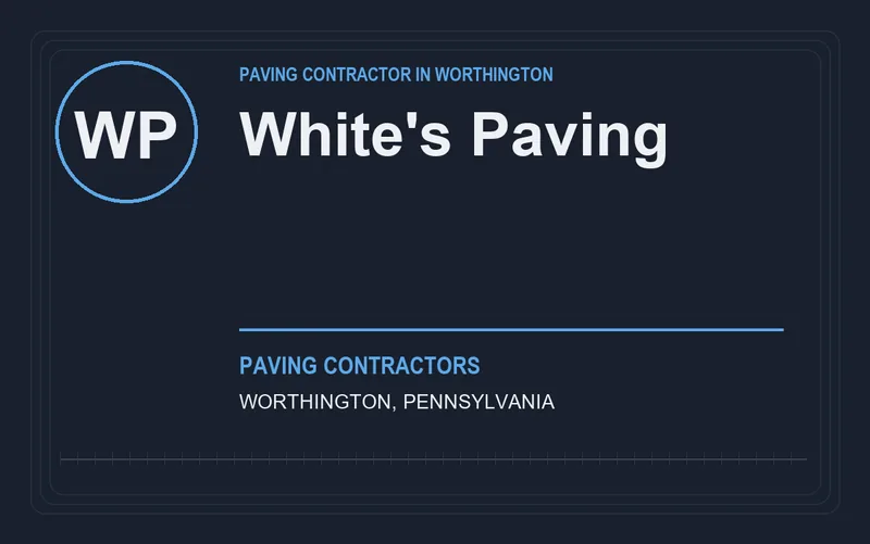 White's Paving in Worthington, Pennsylvania