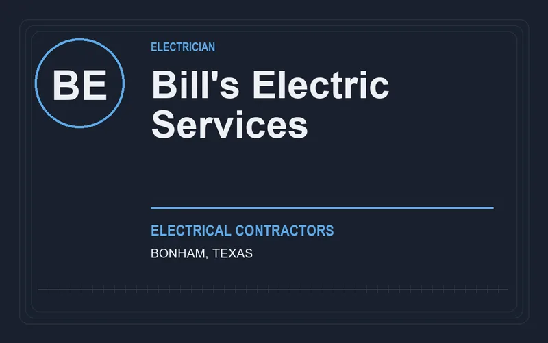 Bill's Electric Services in Bonham, Texas