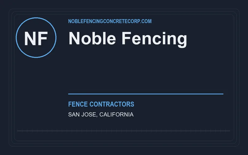 Noble Fencing in San Jose, California
