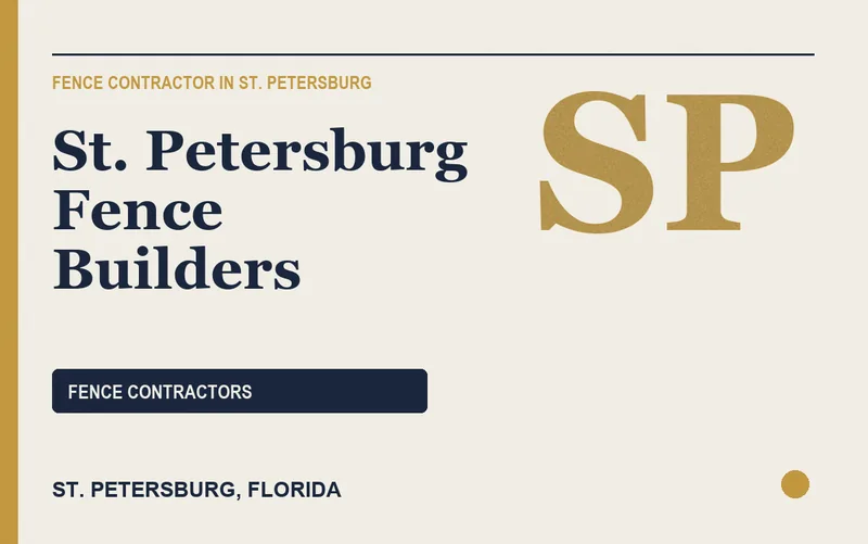 St. Petersburg Fence Builders in St. Petersburg, Florida