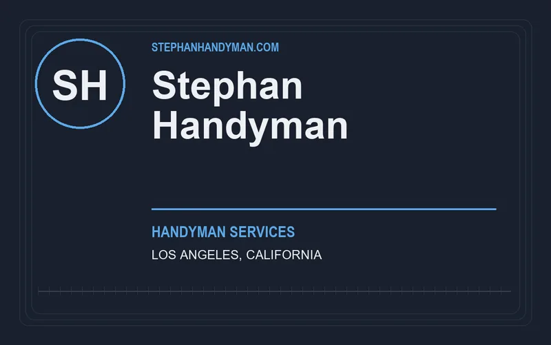 Stephan Handyman in Los Angeles, California