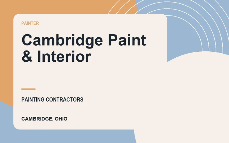 Cambridge Paint & Interior in Cambridge, Ohio