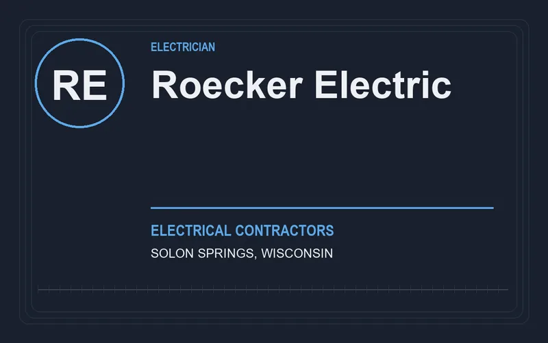 Roecker Electric in Solon Springs, Wisconsin