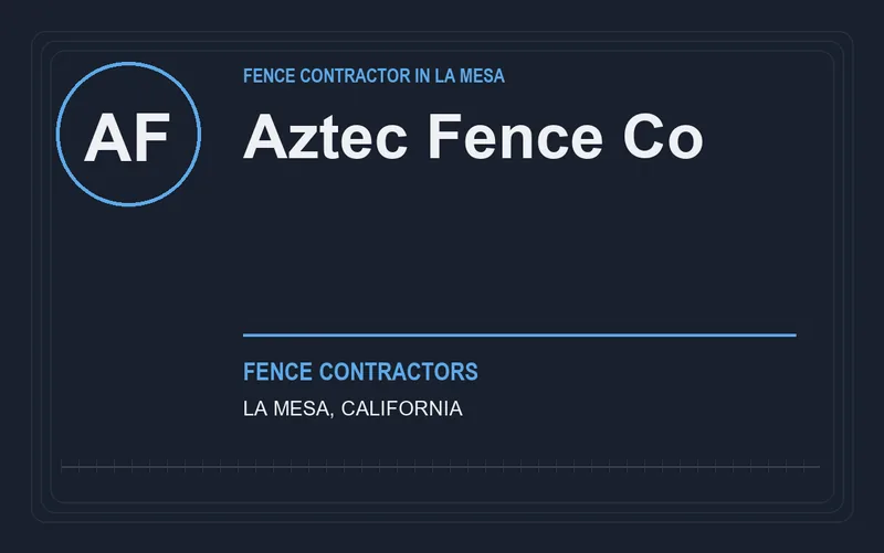 Aztec Fence Co in La Mesa, California