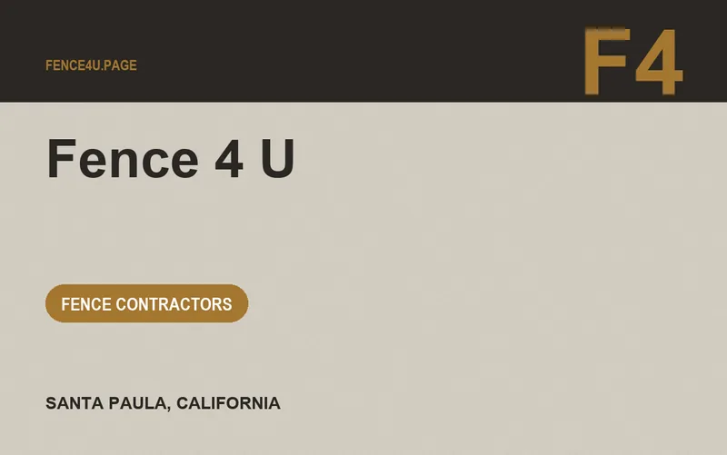FENCE 4 U in Santa Paula, California