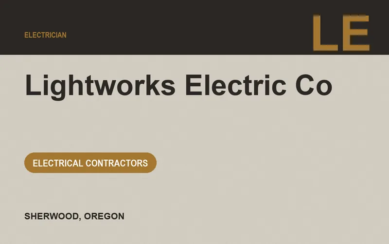 Lightworks Electric Co in Sherwood, Oregon